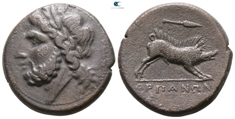 Apulia. Arpi 325-275 BC. 
Bronze Æ

 22mm., 8,58g.



good very fine