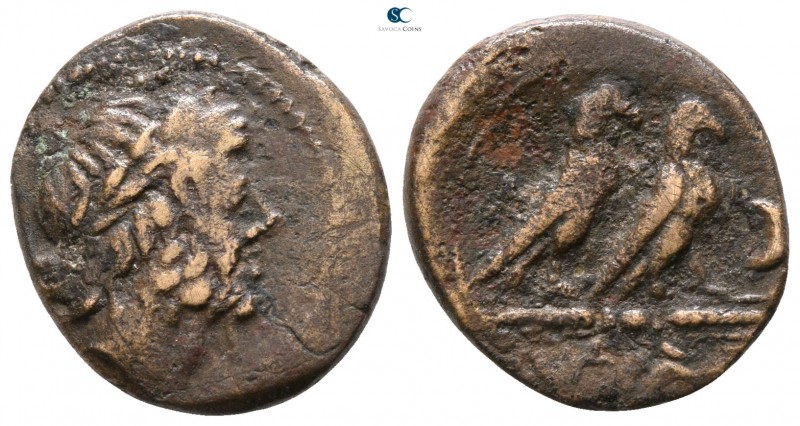 Calabria. Graxa circa 210-150 BC. 
Quadrans Æ

 16mm., 3,55g.



very fin...
