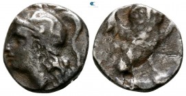 Calabria. Tarentum 302-235 BC. Drachm AR