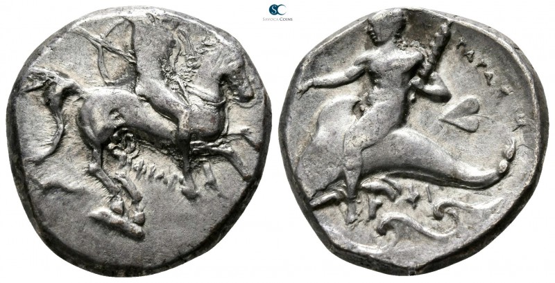 Calabria. Tarentum circa 290-281 BC. 
Nomos AR

 21mm., 7,86g.



nearly ...