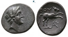 Lucania. Thourioi 300-280 BC. Bronze Æ