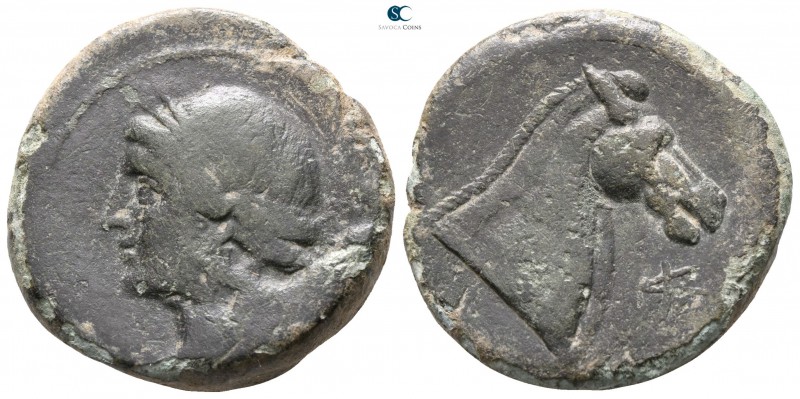 Bruttium. Carthaginian occupation circa 215-205 BC. 
Bronze Æ

 24mm., 11,46g...