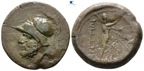 Bruttium. The Brettii circa 211-208 BC. Reduced Sextans Æ