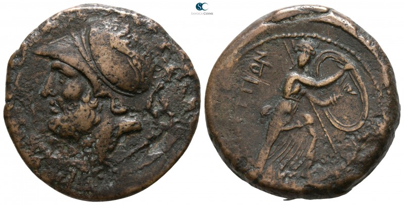 Bruttium. Uncertain mint. The Bretti 214-211 BC. 
Didrachm Æ

 2mm., 15,18g....