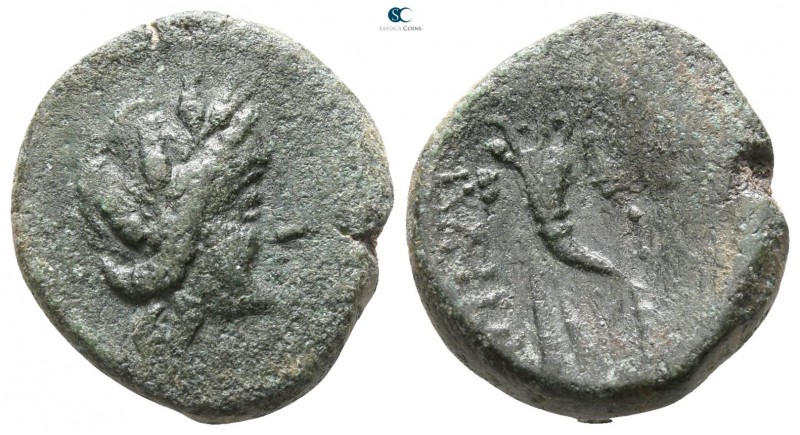Sicily. Aitna 300-100 BC. 
Bronze Æ

 16mm., 3,89g.



nearly very fine