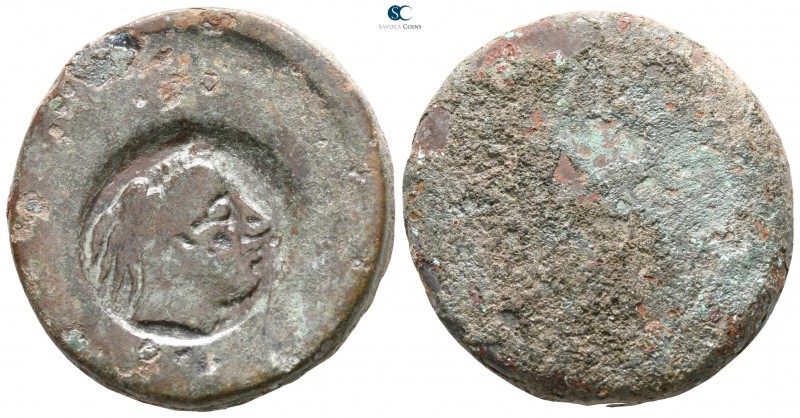 Sicily. Akragas 425-406 BC. 
Bronze Æ

 25mm., 20,46g.



very fine