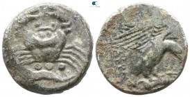 Sicily. Akragas 425-410 BC. Tetras Æ