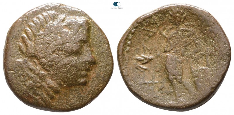 Sicily. Alaisa Archonidea circa 200 BC. 
Bronze Æ

 18mm., 5,26g.



near...