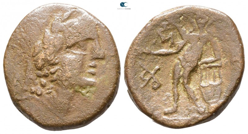 Sicily. Alaisa Archonidea circa 200 BC. 
Bronze Æ

 18mm., 4,98g.



near...