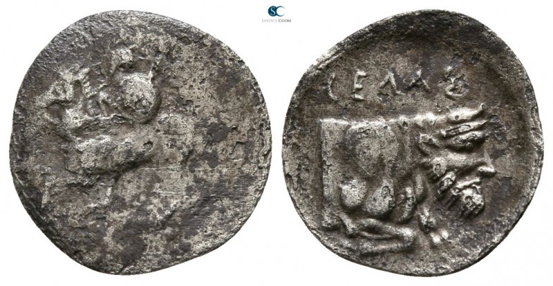 Sicily. Gela circa 430-425 BC. 
Litra AR

 13mm., 0,53g.



very fine