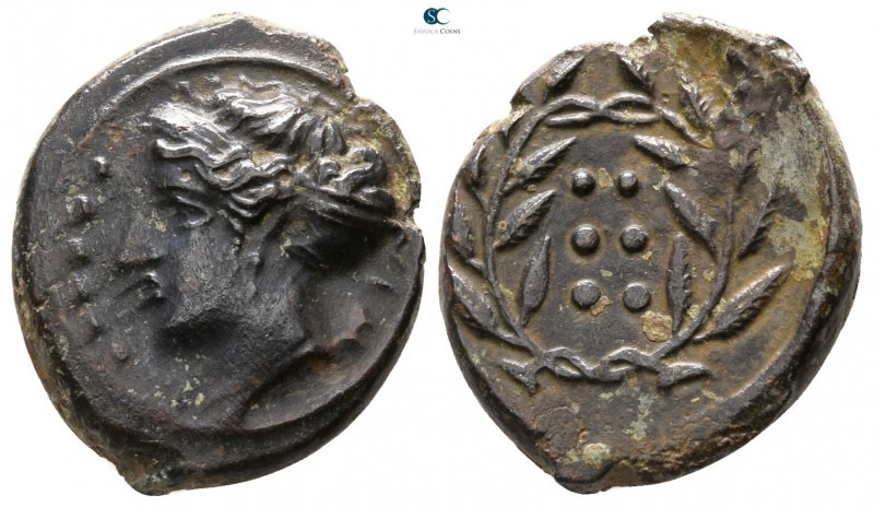 Sicily. Himera circa 415-409 BC. 
Hemilitron Æ

 19mm., 4,15g.



good ve...