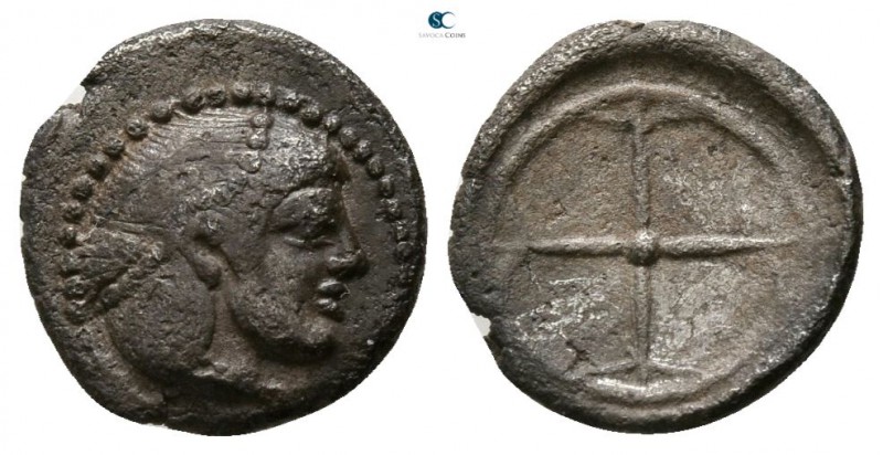 Sicily. Syracuse. Hieron I. 478-466 BC. 
Litra AR

 9mm., 0,58g.



very ...