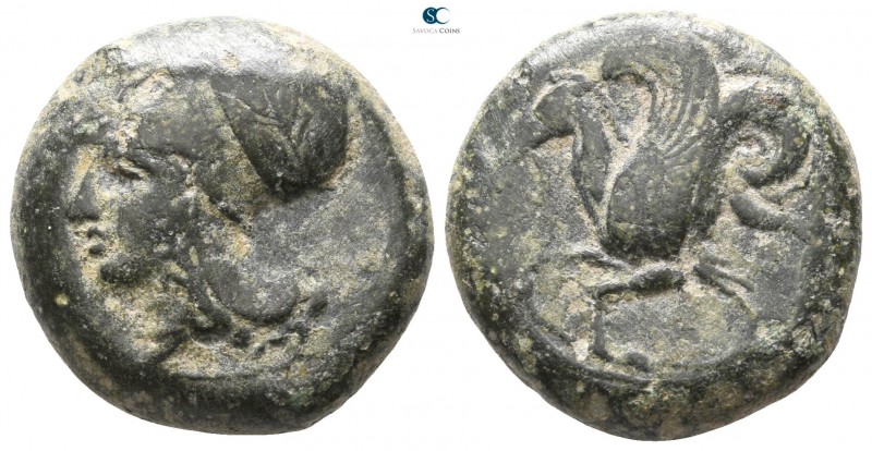 Sicily. Syracuse. Dionysios I 405-367 BC. 
Litra Æ

 19mm., 8,64g.



nea...