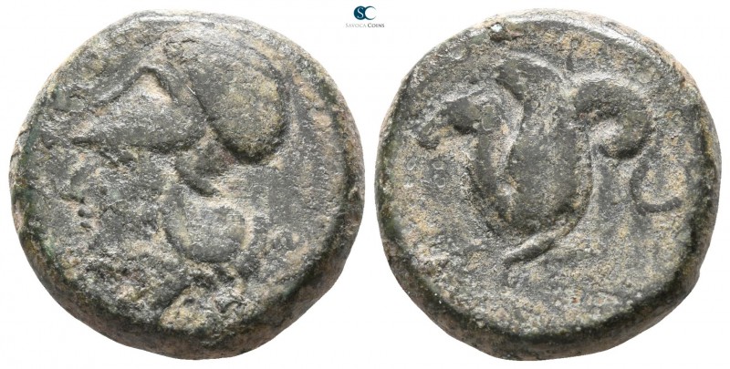 Sicily. Syracuse. Dionysios I 405-367 BC. 
Litra Æ

 19mm., 8,18g.



nea...