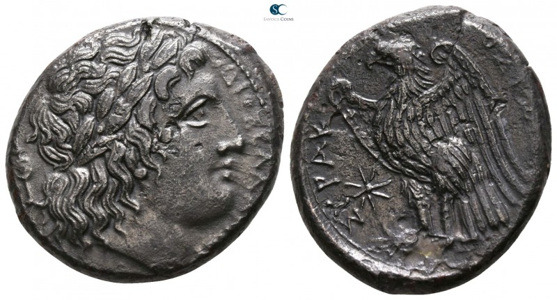 Sicily. syracuse. Hiketas II 287-278 BC. 
Bronze Æ

 23mm., 8,73g.



goo...