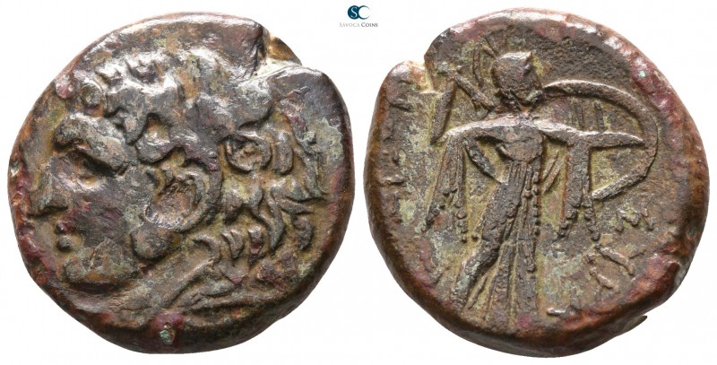 Sicily. Syracuse. Pyrrhos 278-276 BC. 
Bronze Æ

 21mm., 9,28g.



very f...