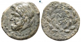Sicily. Uncertain mint circa 200-190 BC. Naso-, quaestor. Bronze Æ