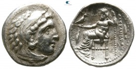 Kings of Macedon. Kolophon. Philip III Arrhidaeus 323-317 BC. In the name and types of Alexander III. Struck under Menander or Kleitos, circa 322-319 ...