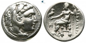 Kings of Macedon. Miletos. Philip III Arrhidaeus 323-317 BC. In the name of Alexander III. Struck under Asandros, circa 323-319 BC. Drachm AR