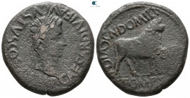 Hispania. Celsa. Augustus 27 BC-AD 14. Cnaeus. Domitius and C. Pompeius, duoviri. Struck 5-3 BC. Bronze Æ