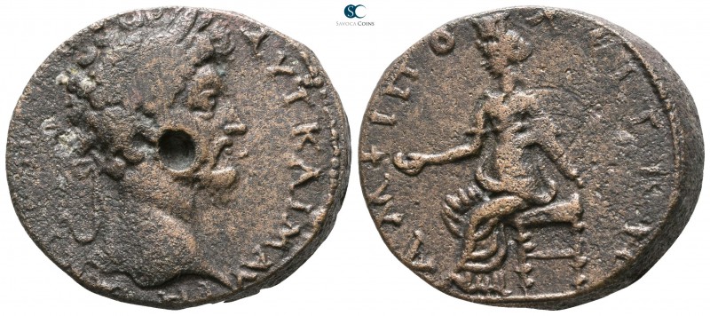 Macedon. Amphipolis. Marcus Aurelius AD 161-180. 
Bronze Æ

 26mm., 15,01g.
...