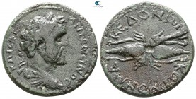 Macedon. Koinon of Macedon. Beroea mint. Antoninus Pius AD 138-161. Bronze Æ