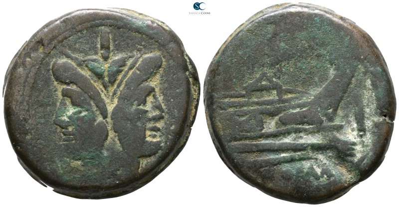Anonymous 179-170 BC. Rome
As Æ

 33mm., 41,42g.



nearly very fine