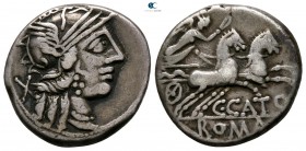 C. Porcius Cato 123 BC. Rome. Denarius AR