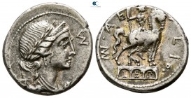 Man. Aemilius Lepidus 114-113 BC. Rome. Denarius AR