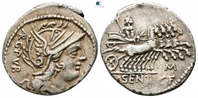 L. Sentius C.f. 101 BC. Rome. Denarius AR