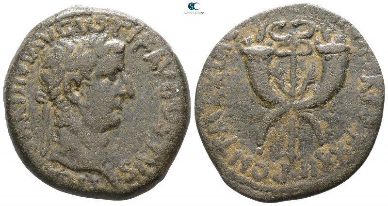 Tiberius AD 14-37. Commagene
Dupondius Æ

 29mm., 12,48g.



very fine