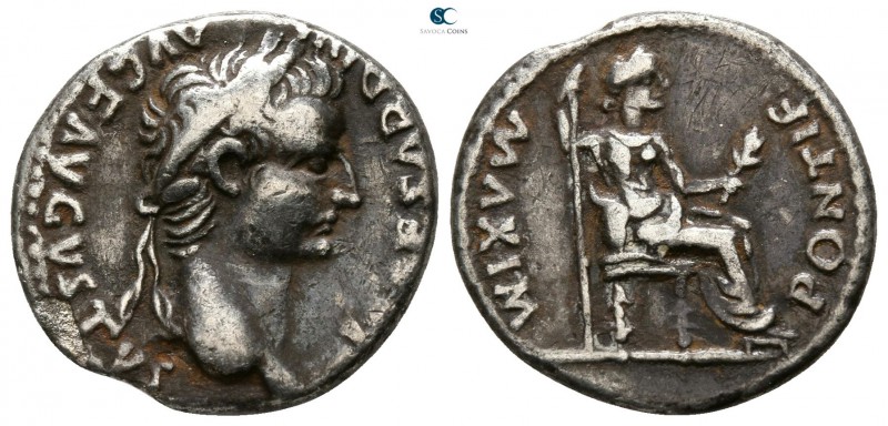 Tiberius AD 14-37. Lugdunum
Denarius AR

 17mm., 3,51g.



very fine
