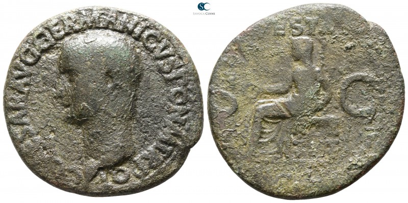 Caligula AD 37-41. Rome
As Æ

 29mm., 10,98g.



nearly very fine
