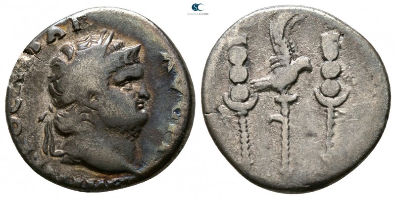 Nero AD 54-68. Rome
Denarius AR

 15mm., 2,63g.



nearly very fine