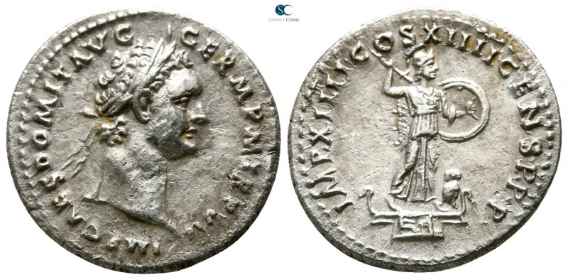 Domitian AD 81-96. Rome
Denarius AR

 19mm., 3,13g.



good very fine