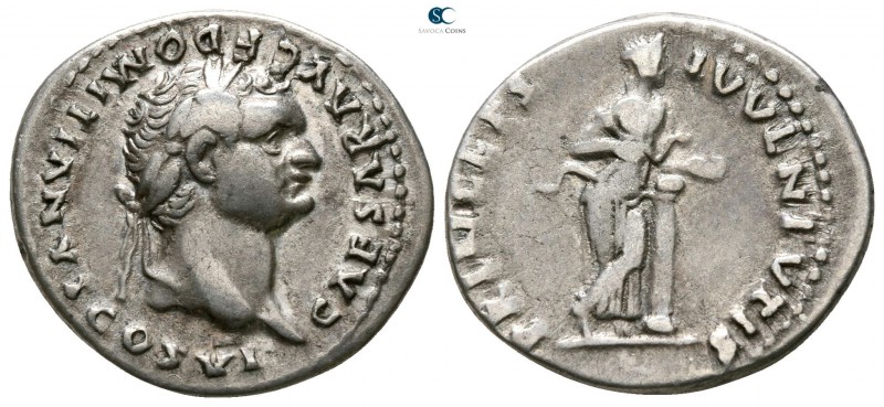 Domitian AD 81-96. Rome
Denarius AR

 18mm., 3,28g.



very fine