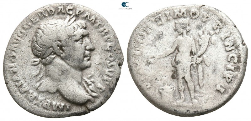 Trajan AD 98-117. Rome
Denarius AR

 17mm., 3,02g.



very fine