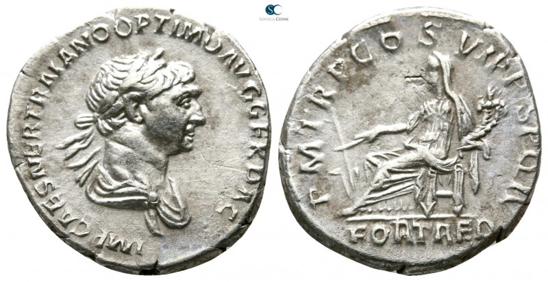 Trajan AD 98-117. Rome
Denarius AR

 19mm., 3,18g.



good very fine