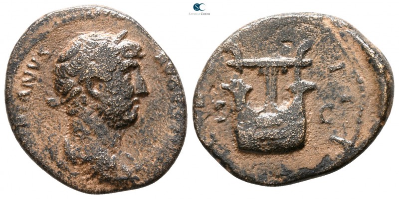 Hadrian AD 117-138. Rome
Semis Æ

 20mm., 3,94g.



nearly very fine