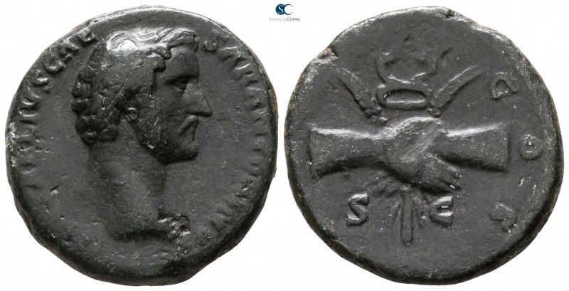 Antoninus Pius AD 138-161. Rome
As Æ

 25mm., 10,93g.



nearly very fine...