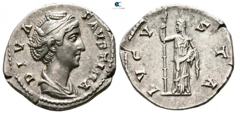 Diva Faustina I AD 141. Rome
Denarius AR

 19mm., 3,13g.



good very fin...