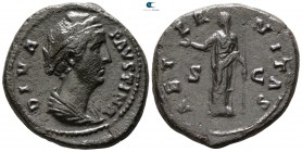 Diva Faustina I after AD 141. Rome. As Æ