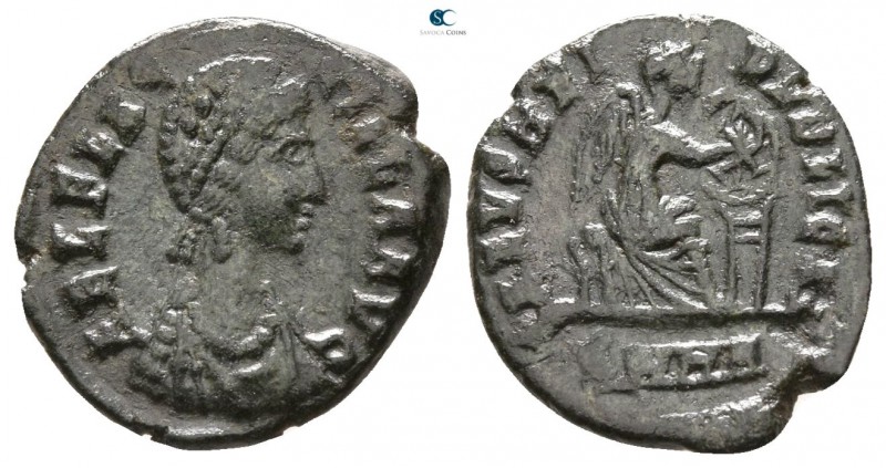 Aelia Flacilla AD 383-386. Heraclea
Follis Æ

 13mm., 1,14g.



very fine...