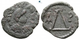 Justinian I AD 527-565. Thessalonica. 4 Nummi Æ