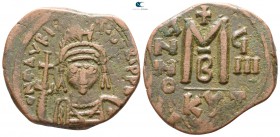Maurice Tiberius AD 582-602. Dated RY 9=AD 590/1. Cyzicus. Follis Æ