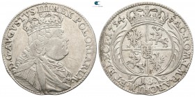 Germany . Leipzig. Friedrich August II (August III von Polen) AD 1733-1763. Struck AD 1754. 18 Groschen AR
