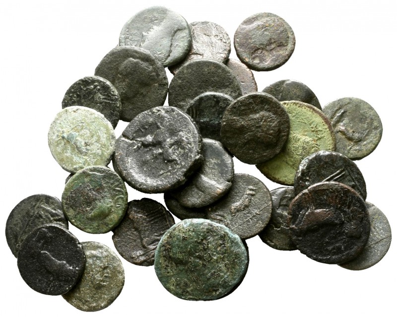 Lot of ca. 33 greek bronze coins / SOLD AS SEEN, NO RETURN!

nearly very fine