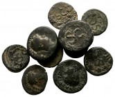 Lot of ca. 10 roman bronze coins / SOLD AS SEEN, NO RETURN!

nearly very fine