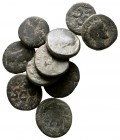 Lot of ca. 10 roman bronze coins / SOLD AS SEEN, NO RETURN!

fine