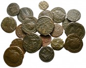 Lot of ca. 22 roman bronze coins / SOLD AS SEEN, NO RETURN!

nearly very fine